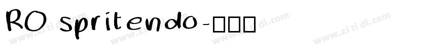 RO spritendo字体转换